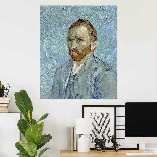 Van Gogh's zelfportret Poster (Thuiskantoor)