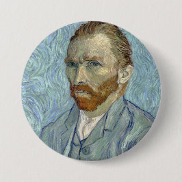 Van Gogh's zelfportret Ronde Button 7,6 Cm