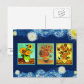 Van Gogh's Zonnebloem Serie Ansichtkaart Briefkaart (Voorkant / Achterkant)