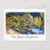 Van Gogh's zonnebloemen Briefkaart (Voorkant)