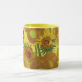 Van Gogh's zonnebloemen  Fine Art Mok (Midden)