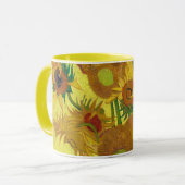 Van Gogh's zonnebloemen  Fine Art Mok (Voorkant links)
