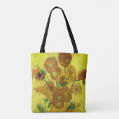 Van Gogh's zonnebloemen  Fine Art Tote Bag (Achterkant)