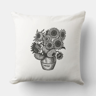 Van Gogh's zonnebloemen Kussen