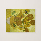 Van gogh's zonnebloemen legpuzzel (Horizontaal)