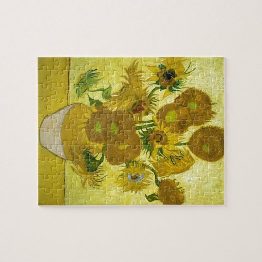 Van gogh's zonnebloemen legpuzzel (Horizontaal)