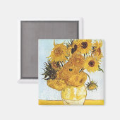 Van Goghs Zonnebloemen Magneet (Voorkant / Achterkant)