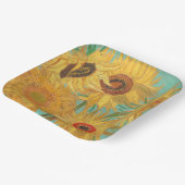 Van Gogh's zonnebloemen Papieren Bordje (Gebogen)