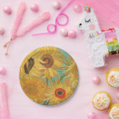 Van Gogh's zonnebloemen Papieren Bordje (Feest)