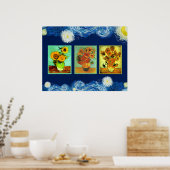 Van Gogh's zonnebloemen Poster (Keuken)