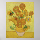 Van Gogh's zonnebloemen Poster (Voorkant)