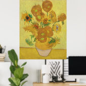 Van Gogh's zonnebloemen Poster (Thuiskantoor)