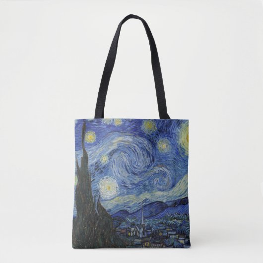 Van Gough Sterrennacht Canvas tas (Voorkant)