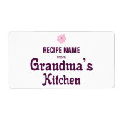 Van Grandma's Kitchen Etiket (Voorkant)