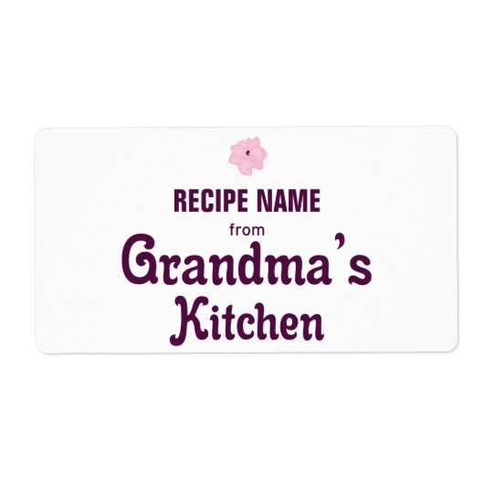 Van Grandma's Kitchen Etiket (Voorkant)