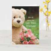 Van groep, Beterschap Beer Draaglijk, Teddybeer Bl Kaart (Gele Bloem)