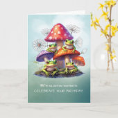 Van groep Grappige verjaardagswensen met kikkers o Kaart (Gele Bloem)