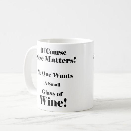 Van grove grootte. koffiemok (Voorkant links)