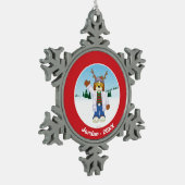 Van Harold J. "Goober" Hausenfeffer Jr. Tin Sneeuwvlok Ornament (Links)