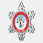 Van Harold J. "Goober" Hausenfeffer Jr. Tin Sneeuwvlok Ornament (Rechts)