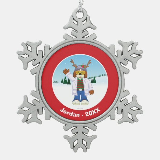 Van Harold J. "Goober" Hausenfeffer Jr. Tin Sneeuwvlok Ornament (Voorkant)