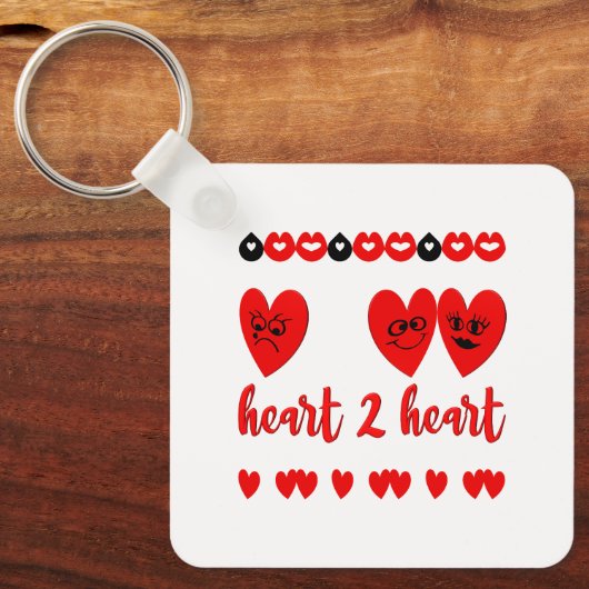 van hart tot hart sleutelhanger (Voorkant)