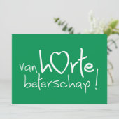 Van harte beterschap ! kaart (Staand voorkant)