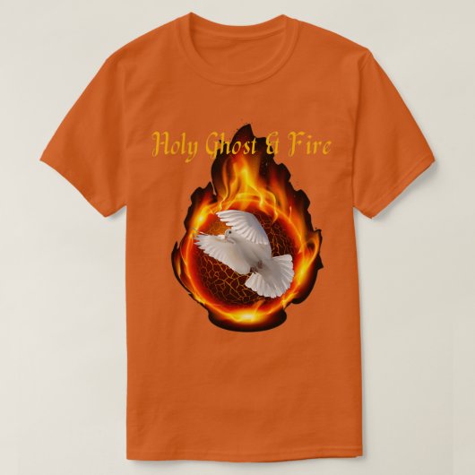 van Heilige Stoel en Vuur T-shirt (Design voorkant)