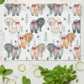 VAN HElE HEART 5 chow kleuren Theedoek (Gevouwen)