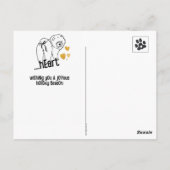 VAN HElE HEART chow vakantie Briefkaart (Achterkant)