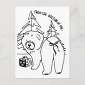 VAN HElE HEART chow vakantie Briefkaart (Voorkant)
