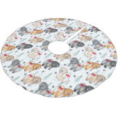 VAN HELE HEERTE 5 chow kleuren Kerstboom Rok (Gekanteld)