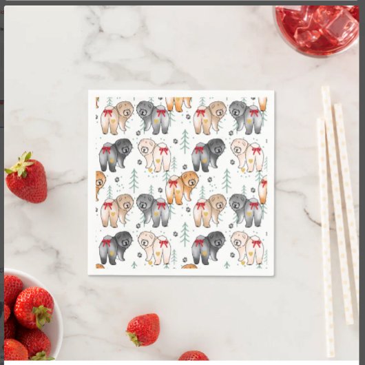 VAN HELE HEERTE 5 chow kleuren Servet