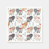 VAN HELE HEERTE 5 chow kleuren Servet (Voorkant)