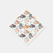 VAN HELE HEERTE 5 chow kleuren Servet (Hoek)