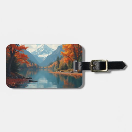 Van herfst tot winter bagagelabel (Voorkant horizontaal)