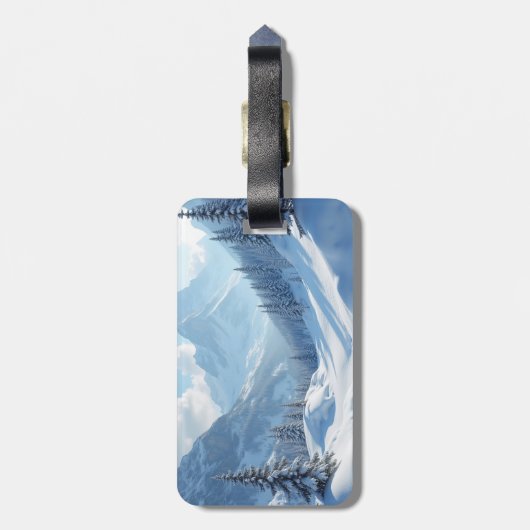 Van herfst tot winter bagagelabel (Achterkant verticaal)