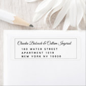 Van het adres van de Terugkeer van het Hart Weddin Etiket (Insitu)