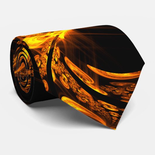 Van het Ashes Fractal Stropdas (Opgerold)
