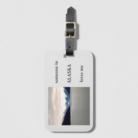 van het Bagagelabel van Alaska Love (Voorkant (verticaal))