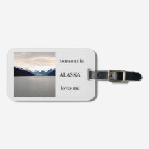 van het Bagagelabel van Alaska Love