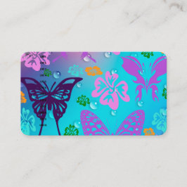 Van het Bedrijfs kantoor van de paarse Vlinder Visitekaartje