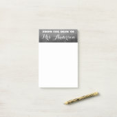 Van het bureau Chalkboard Typografileraar Post-it® Notes (Op bureau)