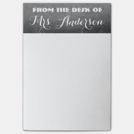Van het bureau Chalkboard Typografileraar Post-it® Notes