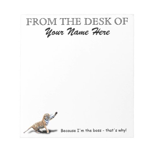 VAN HET BUREAU NOTITIEBLOK (Voorkant)