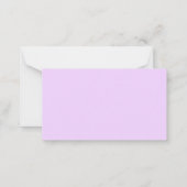 Van het bureau Simple Elegant Notecard Notitiekaartje (Achterkant)