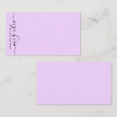 Van het bureau Simple Elegant Notecard Notitiekaartje (Voorkant / Achterkant)