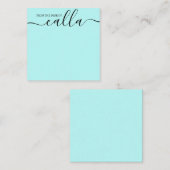 Van het bureau Simple Elegant Notecard Notitiekaartje (Voorkant / Achterkant)