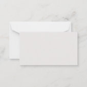 Van het bureau Simple Elegant Notecard Notitiekaartje (Achterkant)