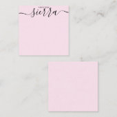 Van het bureau Simple Elegant Notecard Notitiekaartje (Voorkant / Achterkant)